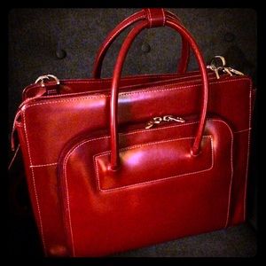 Red Leather Briefcase